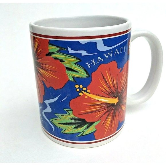 Vintage 1997 Island Heritage Hilo Hattie Hibiscus Mug by the Store of Hawaii - Picture 3 of 7